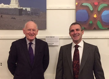 Noel Brehony, Chair of the B-YS and Trevor Marchand, Emeritus Professor of SOAS