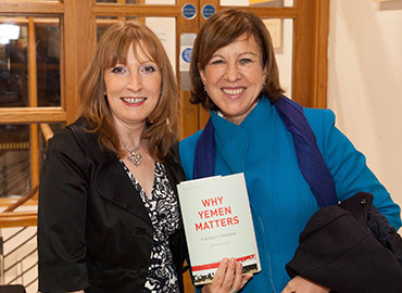 Carolyn Perry, Director of the MBI Al Jaber Foundation with Lyse Doucet, Chief International Correspondent at the BBC