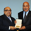 H.E. Sheikh Mohamed Bin Issa Al Jaber honoured with the ISESCO Gold medal