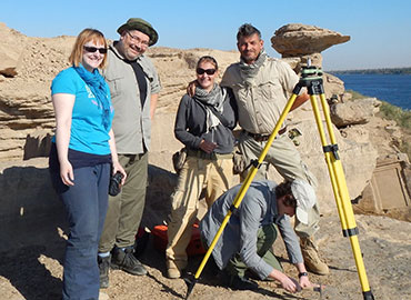 Members of the team at the Gebel el Silsila Survey Project