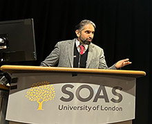 Sultan Sooud Al-Qassemi gives inaugural Research Associate lecture at SOAS Middle East Institute